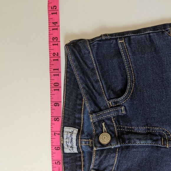 Aeropostale Lola Dark Blue Wash Low rise Size 0 - Picture 13 of 14